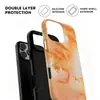 Popular en Japón y Corea, funda protectora dos en uno de gradiente naranja cálido, simple y elegante, para iPhone 17 Pro Max, funda de teléfono artística