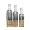 Frasco Borrifador Transparente 100ml Frasco Plástico 80/120ml Frasco Borrifador Pet Frasco Dispenser de Água Cosmético Frasco Borrifador Desinfetante