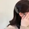 Pente de Cabelo Novo Modelo Estilo Coreano com Folhas Full Diamond, Pente de Franja Requintado e Elegante, Grampo de Cabelo, Acessório de Cabelo, Presilha de Cabelo da Moda