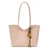 Bolsa Tote com Padrão Trançado Simples para Mulheres 2026 Verão Nova Bolsa Tote de Ombro de Grande Capacidade para o Dia a Dia
