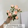 Rosas de Bolha, Flores Artificiais, Flores Simuladas, Bordas Queimadas, Cenário de Salão de Casamento Retrô, Decoração, Materiais de Flores para Casa Transfronteiriços