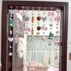 Cortina Decorativa para Puerta de Dormitorio Explosiones ktm Perro Yugui Corazón Morado Alto Valor de Color Corazón de Chica Joven Cortina Colgante para Puerta de Sala de Estar Puerta de Dormitorio Gratis