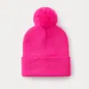 Estilo Coreano Distinctivo Otoño e Invierno Grueso Lana Tejida Gorro de Moda Cálido Todo Combinación Hombres y Mujeres Gorro con Bola de Pelo