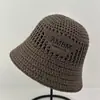 Sombrero de Pescador Coreano Bordado con Letras para Primavera y Verano para Mujer, Sombrero Cubre-Rostro Casual Calado que Hace que la Cara Parezca Más Pequeña, Sombrero de Sol de Copa Redonda