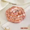 Espejo Plegable Pequeño de Rosa para Niñas, Espejo de Bolsillo Portátil, Espejo Cuadrado Mini de Alto Valor, Espejo de Maquillaje Plegable de Doble Cara con Aumento