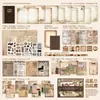 Serie de Invitaciones para Fiestas Retro Yanji Planificador Caja de Regalo Set Estilo Europeo Retro Cuaderno Set de Pegatinas