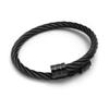 Suministro Transfronterizo de Pulseras de Alambre Wia de Acero Titanio de Venta Caliente para Hombres, Joyería Elástica Abierta Punk Hip-Hop, Accesorios de Mano Modernos