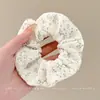 Goma para el pelo dulce floral estilo bosque para mujer, coleta suave y de alta gama estilo coreano, cuerda grande para el pelo, accesorio para el pelo de Ins, accesorio para la cabeza