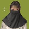 Máscara Guanhui de verano fina resistente a los rayos UV, protección para el cuello, capucha, protector solar en las esquinas, protección para el cuello, de una pieza para mujer.