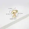 Liga de Zinco ovo de pombo Oval Armário Francês/Americano Mesa de cabeceira Sapateira Puxador pequeno de furo único