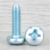 Tornillos autorroscantes de acero al carbono, galvanizados, de cabeza Phillips, de cabeza redonda, con diente triangular, de cabeza plana, con ranura Phillips, M3, M4, M5, M6