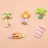 Árvore de coco de praia de simulação desenhos animados resina acessórios cola de creme diy capa de celular grampo de cabelo patch decorativo material