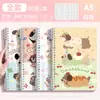 Caderno Espiral B5 Salsicha de Animal Pequeno Bonito de Aparência Destacável Bloco de Notas Caderno A5 para Estudantes Universitários