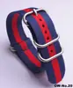 Correa de Reloj de Cincha para Suministro de Comercio Electrónico Ow Plata Hebilla Ovalada Deslizante Correa de Reloj de Nailon Correa de Reloj de Nailon Engrosada Impermeable