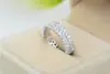 Anillos Huecos Personalizados de Moda Estilo Europeo y Americano para Mujer, Anillos de Moda Extranjera con Circonita AAA Microincrustada, Modelo Nuevo