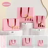 Bolsa de Papel tipo Bandolera Personalizada, Bolsa de Cartón Blanco Engrosado, Bolsa de Regalo, Bolsa de Empaque de Alta Gama, Bolsa de Compras con Logo Impreso