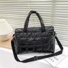 Bolso de algodón transfronterizo para mujer otoño e invierno Nuevo hilo de bordado algodón espacial bolso de mensajero moda brillante bolso de mujer bolso de mano casual
