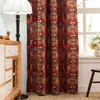 Decoración Navideña Americana Country Más Vendida de Amazon Dormitorio Sala de Estar Cortinas con Estampado Floral Blackout para Ventana Abuhardillada Venta al por Mayor de Fábrica