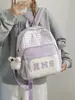Bolsas de Moda 2026 Nuevo Estilo Coreano Color Contrastante Cuadros Mochila Escolar para Estudiantes Gran Capacidad Mochila Moderna Versátil