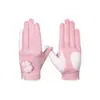 Guantes de Golf para Mujer Estilo Coreano, Antideslizantes, Transpirables, Tela de Microfibra, Resistentes al Desgaste, 1 Par