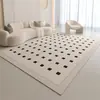 Alfombra de Velour de Cristal Color Crema para Sala de Estar, Dormitorio, Tienda Completa, Alfombra para Mesa de Café, Hogar, Absorbente de Agua, Resistente a la Suciedad, Antideslizante, Generación de una Pieza