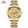 Reloj de pulsera de acero AliExpress transfronterizo, reloj impermeable para hombre, reloj con calendario, reloj de cuarzo simple para negocios, fábrica mayorista