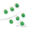 Colgante de Aleación Esmaltada de Fresa de Fruta de Dibujos Animados Kit de Materiales Pequeños Colgantes Hechos a Mano para Pendientes Pulseras Joyería