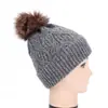 Gorro de Lana Otoño e Invierno para Mujer Todo Fósforo Tejido Baotou Mostrando la Cara Pequeño Cálido Gorro de Lana Cabeza Grande Wai Gorro Tejido
