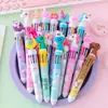 Nuevo Bolígrafo de Colores Diez Colores Creativo Lindo Corazón Girly Lindo Bolígrafo de Colores Diez Colores de Presión Bolígrafo Multicolor para Estudiante