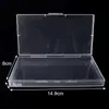 Caixa de Peças Amazon Yiwu 1,8cm Caixa de Armazenamento Transparente para Exportação Joias Caixa Plástica Pequena Retangular Alta Transparência