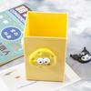 Ins queso portalápices lindo papelería de dibujos animados caja de almacenamiento de escritorio de oficina cubo de almacenamiento para habitación de estudiante corazón de niña