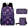 2025 Nuevo Producto Transfronterizo Elemento Mariposa Impresión Digital 3D Mochila Bolsa Escolar Mochila Bolso Cruzado Estuche Lápices DIY