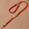 Cordón Colgante de Jade Dorado, Cordón Negro para Collar, Cordón Trenzado Hecho a Mano, Cordón para Colgar Colgante de Hebilla de Paz, Cordón para Colgar del Cuello para Hombres y Mujeres