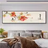 Arte de Pared Alegre para Dormitorio: Nueva Pintura Decorativa para Dormitorio Principal Estilo Chino para la Paz y la Felicidad, Mural de Pared Cálido para el Hogar