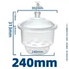 Aparelho de Secagem Laboratório-Tamanho Aspirador Placa Cerâmica Marrom Transparente Pote à Prova de Umidade Instrumento Químico Industrial Recipiente de Vidro para Secagem