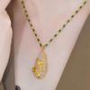 Design de Nicho Flor Rico Moda Colar Elegante Personalidade Pingente Versátil Tiktok Explosivo Luz Luxo Corrente de Suéter para Mulheres