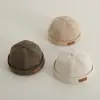 Sombrero Sencillo de Moda para Bebé Todo-partido Sombrero Yuppie para Bebé Sombrero Delgado de Piso para Primavera y Otoño Estilo Coreano Sombrero de Melón para Niños y Niñas