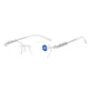 Gafas de Lectura Sin Montura de Alta Definición, Elegantes, Modernas para Mujer, de Corte Diamante, Poligonales, Nuevo Alta Gama, Anti Luz Azul
