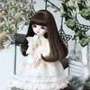 Peluca BJD de punto para muñeca, imitación mohair, 3 puntos, 4 puntos, 6 puntos, cabello de muñeca SD, seda de alta temperatura, peluca de dibujos animados al por mayor