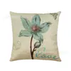 Fronha de Almofada de Venda Quente Primavera e Verão Amazon Temu com Estampa Floral Digital para Cama, Sofá, Carro, Capa de Almofada