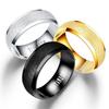 Anillo de Acero de Titanio de Venta Caliente Transfronterizo Moda Europea y Americana Anillo de Pareja Esmerilado Popular Joyería de Mano Suministro de Fábrica Venta al por Mayor