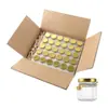 Amazon Sellado 45 Botellas de Vidrio Hexagonales para Miel Botellas para Mermelada Botellas para Salsa Picante Juego de Botellas Vacías Mini Dispensadoras de Miel