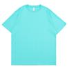 Algodón 400g Peso Pesado Algodón de Fibra Larga Blanco Puro Algodón Puro Camiseta de Manga Corta Verano Cuello Redondo Holgada Versátil Camiseta Básica