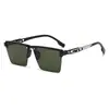 Óculos de Sol Aro Livre com Pedras de Diamante para Mulheres Moda High-End Lentes Cortadas Estilo Individual Tendência