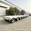 Vendendo Semirreboques, Grandes Reboques para Escavadeiras com Gancho e Cinta, Semirreboques para Transporte de Escavadeiras, Reboques de Plataforma de 9 Eixos