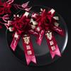 Corsage para Novio y Novia para Boda, Accesorios para Padrinos de Boda y Damas de Honor, Broche de Bienvenida para Boda, Grupo de Hermanas Familia Set Completo de Corsage