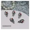Acessórios de Arte para Unhas Transfronteiriços Estilo Dark Retrô Corações Cromados Cruz de Metal Decorações de Unhas Acessórios de Arte para Unhas