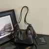 Bolso de hombro grande de estilo coreano, simple y elegante, color sólido, bolso tote de moda para el día a día