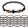 Pulsera de Moda Transfronteriza Fútbol Baloncesto Voleibol Tenis Hilo de Cera Impermeable Pulsera Trenzada de Cuentas Ajustable Pulsera de Equipo de Animación