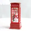 Lámpara de Viento Navideña Lámpara de Cristal Lámpara de Papá Noel Decoración para Fiesta de Navidad Adornos Navideños Regalos de Navidad